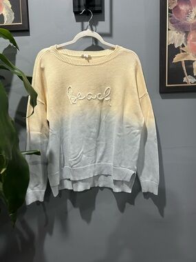 Tribal Jeans Women's Ombre 'Beach' Knit Sweater  sz Large